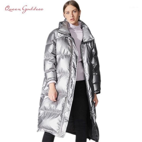winter special design metallic color fashion parkas thicken warm white duck down jacket young girl oversize outwear news1, Black
winter special design metallic color fashion parkas thicken warm white duck down jacket young girl oversize outwear news1, Black