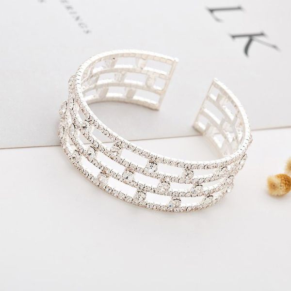 link, chain yfjewe open bracelet women fashion party jewelry gift classic round crystal gem multilayer b241, Black
link, chain yfjewe open bracelet women fashion party jewelry gift classic round crystal gem multilayer b241, Black
