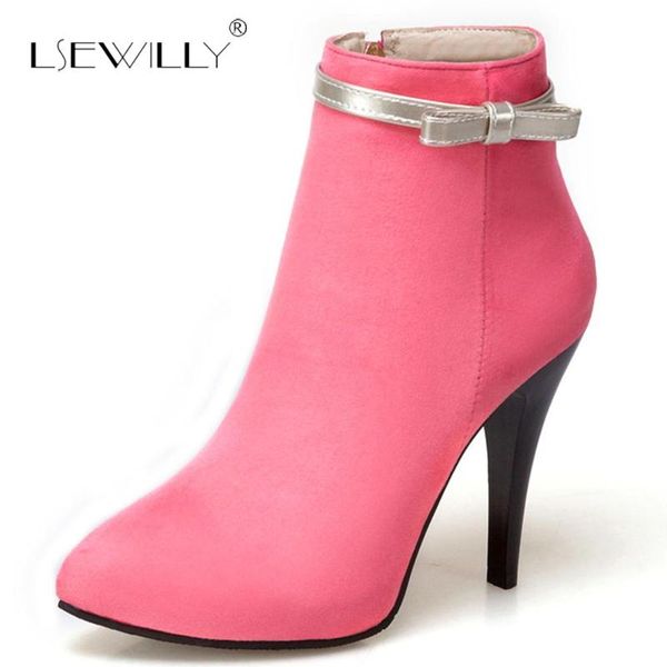 boots lsewilly ankle pointed toe high heel zipper solid color 2021 autumn women casual shoes bowtie short botas s482, Black
boots lsewilly ankle pointed toe high heel zipper solid color 2021 autumn women casual shoes bowtie short botas s482, Black