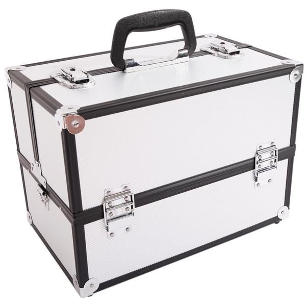aluminum alloy makeup train case jewelry box organizer silver ship from us drop shipping
aluminum alloy makeup train case jewelry box organizer silver ship from us drop shipping