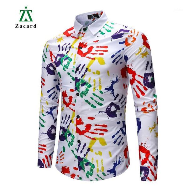 zacard 2018 men long sleeve shirt turn-down collar men printing shirt hip hip slim fit fashion asian size 2 colors1, White;black
zacard 2018 men long sleeve shirt turn-down collar men printing shirt hip hip slim fit fashion asian size 2 colors1, White;black