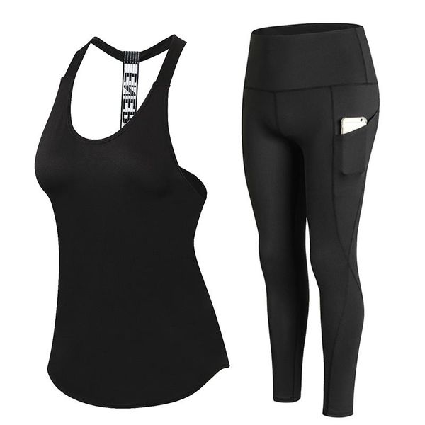 yoga outfits 2 pieces women set open back sleeveless invisiable pocket pant female t-shirt sport fitnesstight leggins trousers, White;red
yoga outfits 2 pieces women set open back sleeveless invisiable pocket pant female t-shirt sport fitnesstight leggins trousers, White;red