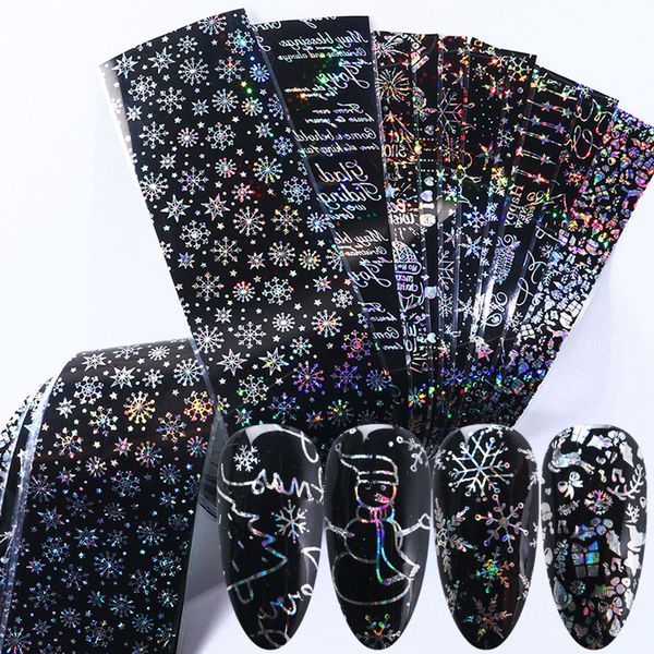 10pcs snow holographic christmas foil transfer flower stickers winter new year nail art decorations tool la9018
10pcs snow holographic christmas foil transfer flower stickers winter new year nail art decorations tool la9018