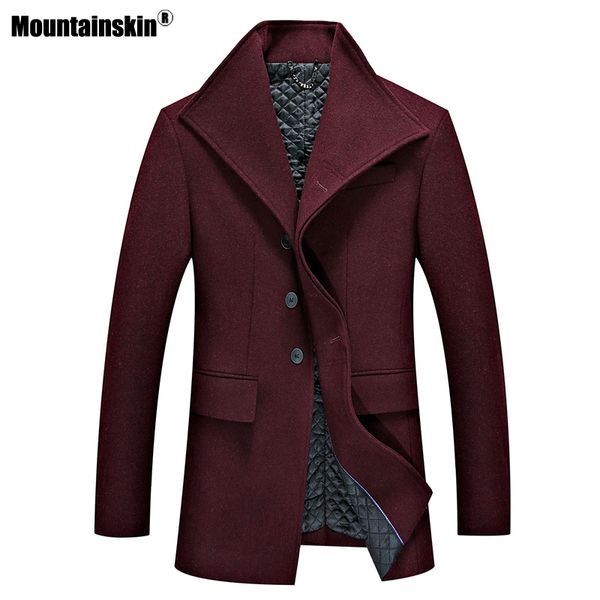 mountainskin winter men's wool warm thick windproof mens long woolen jacket casual fashion coat male mt030
mountainskin winter men's wool warm thick windproof mens long woolen jacket casual fashion coat male mt030