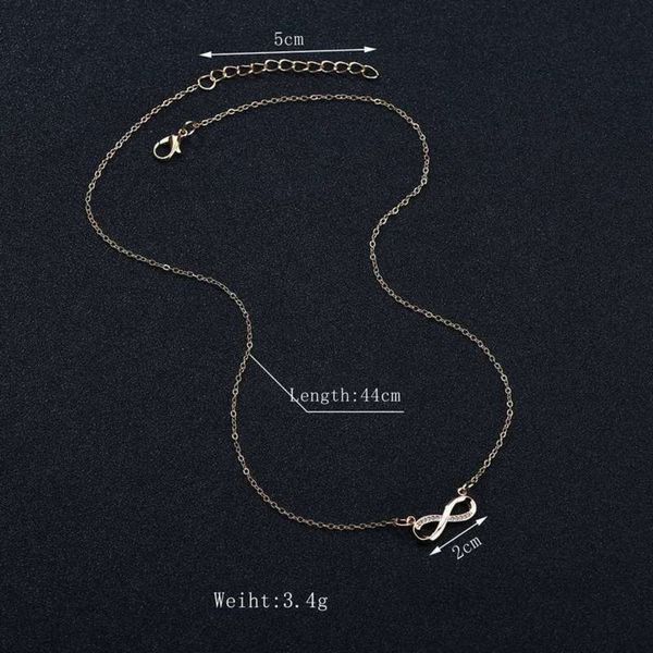 set zircon clavicle jewelry micro chain 8-character crystal lucky number lady necklace3jsoww7t, Silver
set zircon clavicle jewelry micro chain 8-character crystal lucky number lady necklace3jsoww7t, Silver