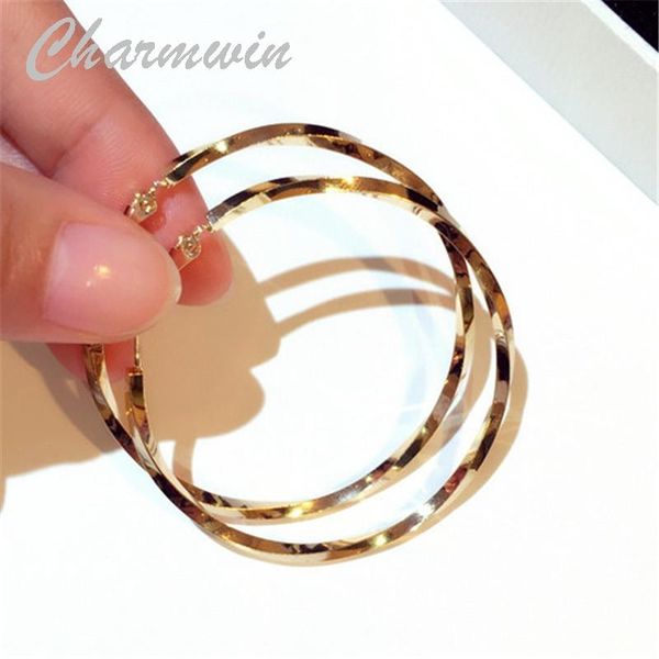 hoop & huggie charmwin earrings for women long exaggerated gold color silver big circle e1883, Golden;silver
hoop & huggie charmwin earrings for women long exaggerated gold color silver big circle e1883, Golden;silver