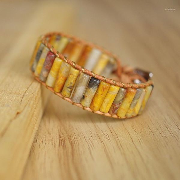 women men leather wrap bracelet & bangle cylindric crazy onyx beaded chakra bohemia charm bracelet diy handmade jewelry gift1, Golden;silver
women men leather wrap bracelet & bangle cylindric crazy onyx beaded chakra bohemia charm bracelet diy handmade jewelry gift1, Golden;silver