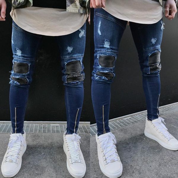 men's pants 2021 men skinny denim biker fashion men's washed ripped destroyed jeans straight vintage frayed zipper street pants1, Black
men's pants 2021 men skinny denim biker fashion men's washed ripped destroyed jeans straight vintage frayed zipper street pants1, Black