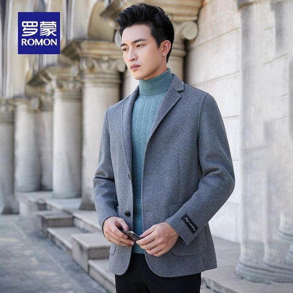 romon 2020 winter new men's wool coat warm lapel casual double-sided woolen coat 626604806261, Black
romon 2020 winter new men's wool coat warm lapel casual double-sided woolen coat 626604806261, Black
