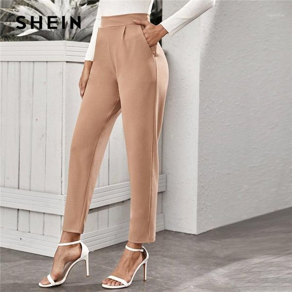 shein nude high waist slant pocket tailored pants women 2020 spring autumn office ladies elastic waist elegant long trousers1, Black;white
shein nude high waist slant pocket tailored pants women 2020 spring autumn office ladies elastic waist elegant long trousers1, Black;white