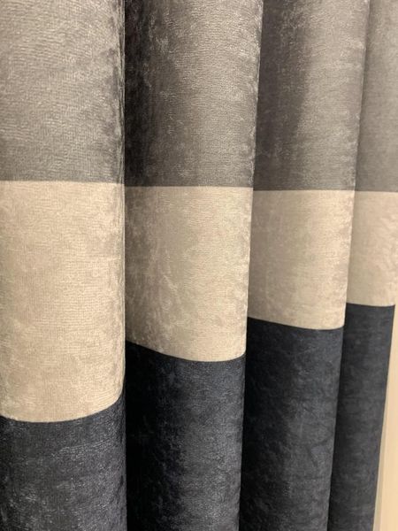 velvet tricolor block curtain panels , 3 multi color drapery panels, 4 colors. length up to 107 '' ( 272 cm)
velvet tricolor block curtain panels , 3 multi color drapery panels, 4 colors. length up to 107 '' ( 272 cm)