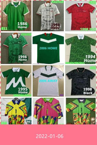 2006 retro mexico classic soccer jersey j.campos #1 1986 1994 1995 1998 blanco hernandez h.sanchez return football shirt luis garcia ancient, Black;yellow
2006 retro mexico classic soccer jersey j.campos #1 1986 1994 1995 1998 blanco hernandez h.sanchez return football shirt luis garcia ancient, Black;yellow