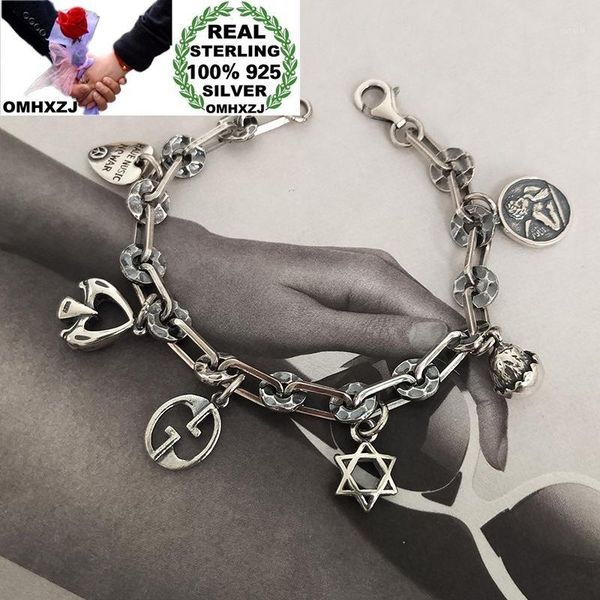 omhxzj wholesale hb128 european fashion woman birthday party gift vintage star heart charm 100% 925 sterling silver bracelet1, Golden;silver 
omhxzj wholesale hb128 european fashion woman birthday party gift vintage star heart charm 100% 925 sterling silver bracelet1, Golden;silver