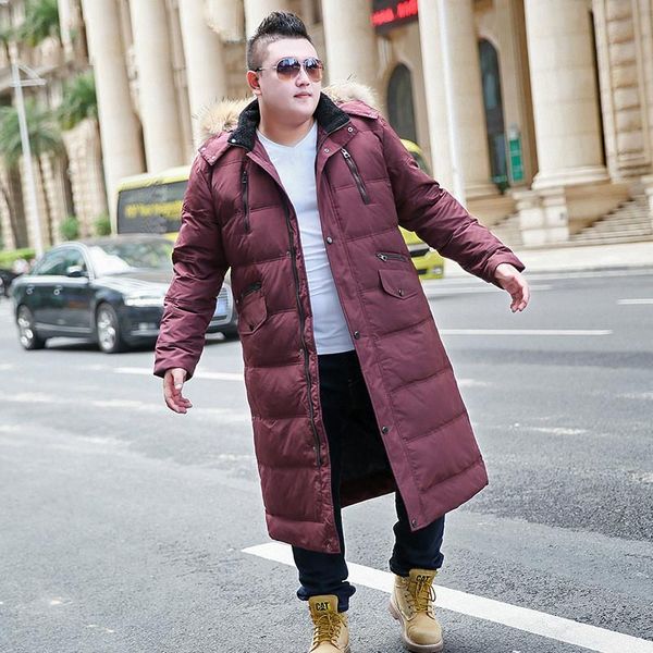 wnter jacket men hooded down jackets 5xl 8xl plus size big fur collar fat white duck down parkas hommes veste lxr594, Black
wnter jacket men hooded down jackets 5xl 8xl plus size big fur collar fat white duck down parkas hommes veste lxr594, Black
