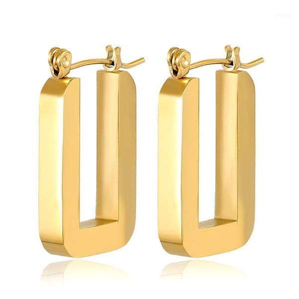 hoop & huggie drop stainless steel gold earrings for women geometric earring 2021 fashion jewelry party1, Golden;silver
hoop & huggie drop stainless steel gold earrings for women geometric earring 2021 fashion jewelry party1, Golden;silver