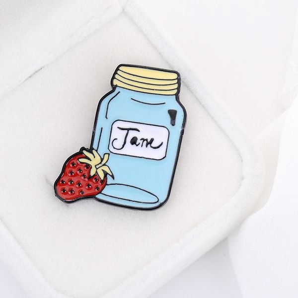 strawberry milk bottle metal enamel brooch cute cartoon water bottle cup badge pin trendy children's clothing backpack jewelry, Blue
strawberry milk bottle metal enamel brooch cute cartoon water bottle cup badge pin trendy children's clothing backpack jewelry, Blue