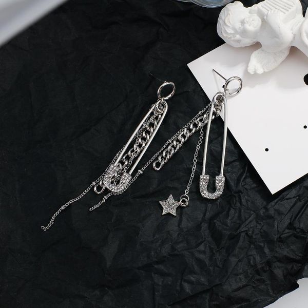 dangle & chandelier amorcome vintage korean rhinestone paperclip asymmetry drop earrings safety pin long tassel for women statement jewelry, Silver
dangle & chandelier amorcome vintage korean rhinestone paperclip asymmetry drop earrings safety pin long tassel for women statement jewelry, Silver
