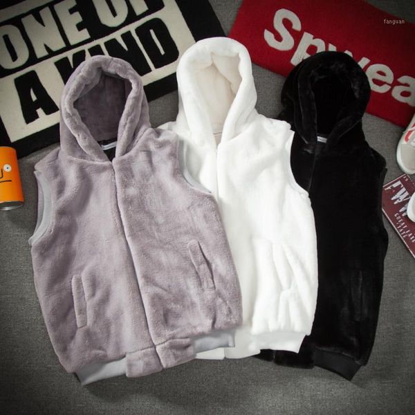 hooded fleece vest fashion thicken winter streetwear casual vest sleeveless cotton jaqueta masculina men clothing de50mbx1, Black;white
hooded fleece vest fashion thicken winter streetwear casual vest sleeveless cotton jaqueta masculina men clothing de50mbx1, Black;white