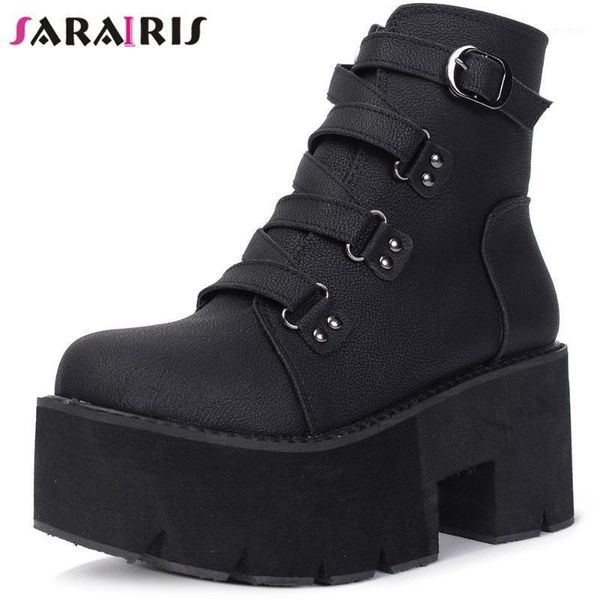 sarairis buckle strap design cool metal decoration boots women chunky fashion boots ladies shoes1, Black
sarairis buckle strap design cool metal decoration boots women chunky fashion boots ladies shoes1, Black