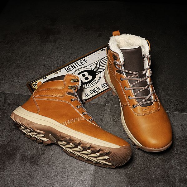dekabr winter warm men boots genuine leather fur plus men snow boots handmade waterproof working ankle boots high men shoes 201126, Black
dekabr winter warm men boots genuine leather fur plus men snow boots handmade waterproof working ankle boots high men shoes 201126, Black