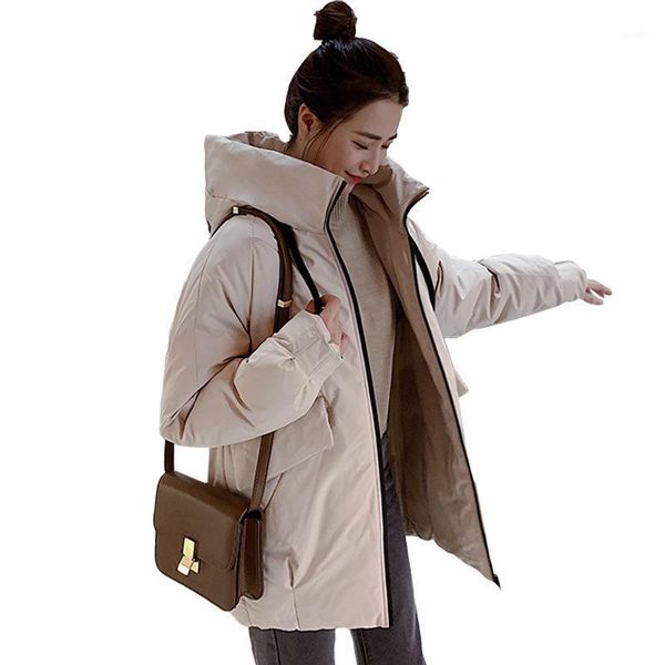 women middle-aged winter coat long section of down cotton padded thick cotton coat loose jacket warm hooded clothing1, Black
women middle-aged winter coat long section of down cotton padded thick cotton coat loose jacket warm hooded clothing1, Black