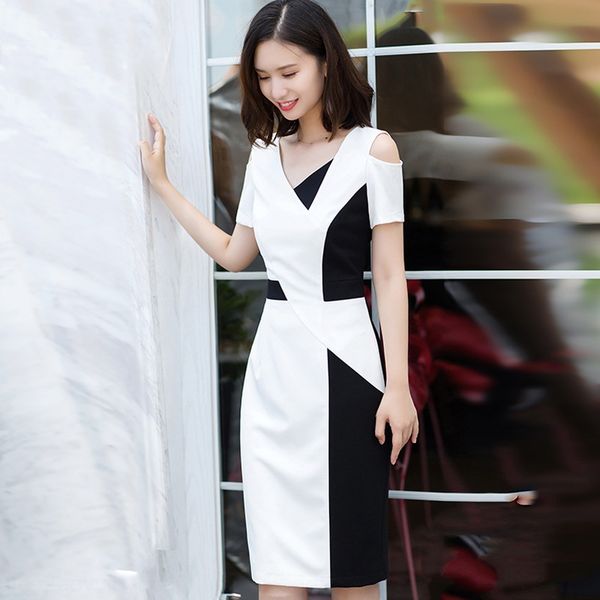 summer women's wear new 2020 classic black and white color matching short-sleeved hollowshoulder v-neck dress ol dress 0ozjg, Black;gray
summer women's wear new 2020 classic black and white color matching short-sleeved hollowshoulder v-neck dress ol dress 0ozjg, Black;gray
