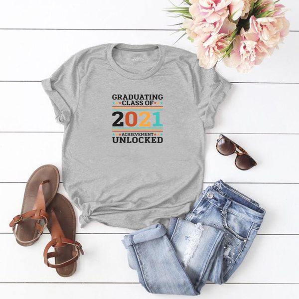 lh20538 summer trend graduating classof 2021 english printing casual round neck short sleeve women, White
lh20538 summer trend graduating classof 2021 english printing casual round neck short sleeve women, White