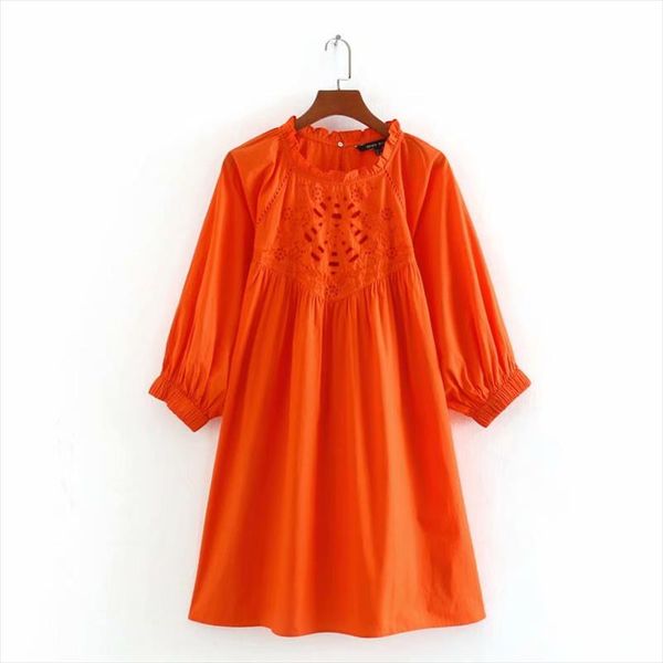 new 2020 women agaric lace hollow out embroidery casual mini dress ladies three quarter sleeve vestido chic brand dresses ds3662, Black;gray
new 2020 women agaric lace hollow out embroidery casual mini dress ladies three quarter sleeve vestido chic brand dresses ds3662, Black;gray