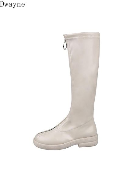 2020 autumn and winter new wild boots female front zipper was thin net red long boots british wind knight tide, Black
2020 autumn and winter new wild boots female front zipper was thin net red long boots british wind knight tide, Black