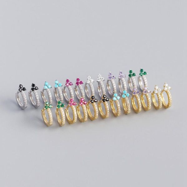 hoop & huggie 925 sterling silver earring little flowers for women geometric color zircon fine jewelry wedding party, Golden;silver
hoop & huggie 925 sterling silver earring little flowers for women geometric color zircon fine jewelry wedding party, Golden;silver