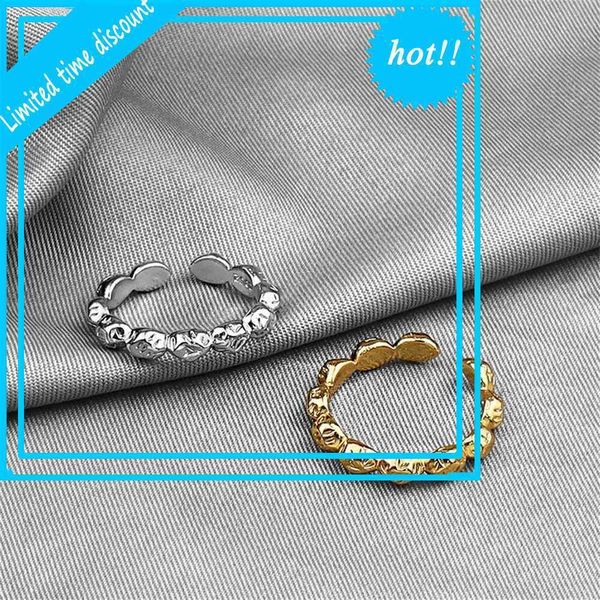 temperament creativity hammer face irregular opening new fashion doudou splicing girl ring, Golden;silver
temperament creativity hammer face irregular opening new fashion doudou splicing girl ring, Golden;silver