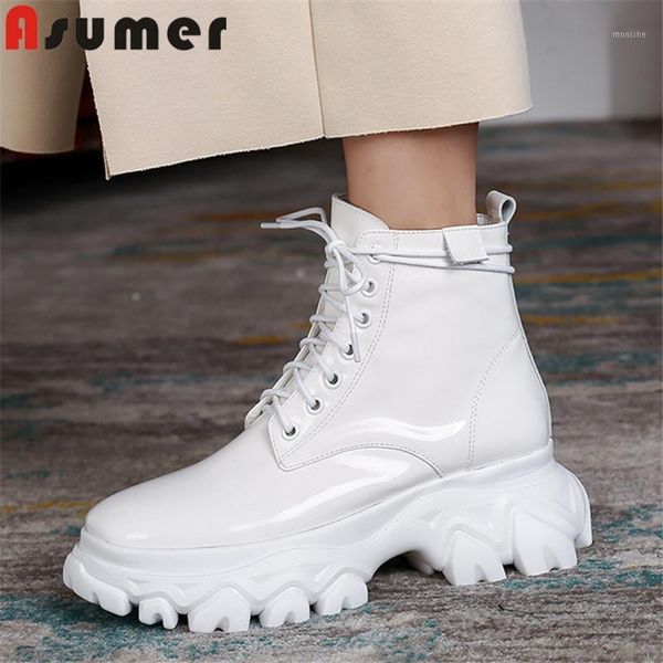 boots asumer 2021 genuine leather flat platform shoes women ankle round toe lace up autumn winter casual ladies1, Black
boots asumer 2021 genuine leather flat platform shoes women ankle round toe lace up autumn winter casual ladies1, Black