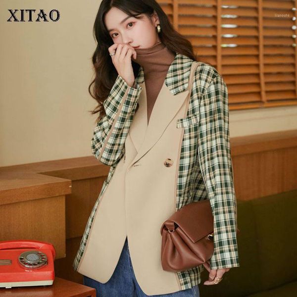 xitao patchwork hit color blazer women 2021 autumn casual fashion new style temperament all match notched collar blazer zp31861, White;black
xitao patchwork hit color blazer women 2021 autumn casual fashion new style temperament all match notched collar blazer zp31861, White;black
