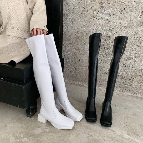 2020 winter women's boots square heel over-the-knee motorcycle boots casual white rome shoes woman botas mujer long boot botas1, Black
2020 winter women's boots square heel over-the-knee motorcycle boots casual white rome shoes woman botas mujer long boot botas1, Black