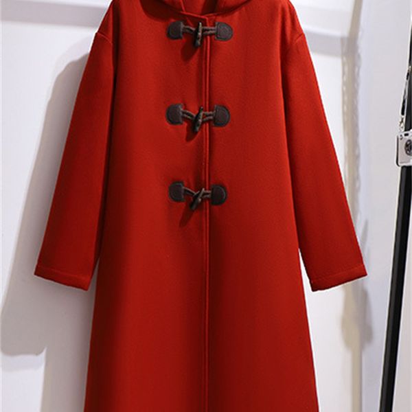 2021 new plus female size winter sister fat korean version of double-sided thick wool jacket to keep warm long horn buttons z6n4, Black
2021 new plus female size winter sister fat korean version of double-sided thick wool jacket to keep warm long horn buttons z6n4, Black