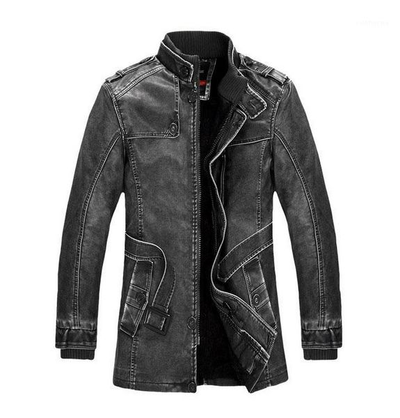 leather jackets men winter warm coat motorcycle leather jacket men's long section of retro pu coat chaqueta cuero1, Black
leather jackets men winter warm coat motorcycle leather jacket men's long section of retro pu coat chaqueta cuero1, Black