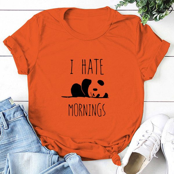 lazy personality panda pattern loose t-shirt printed casual short sleeve women's large, White
lazy personality panda pattern loose t-shirt printed casual short sleeve women's large, White