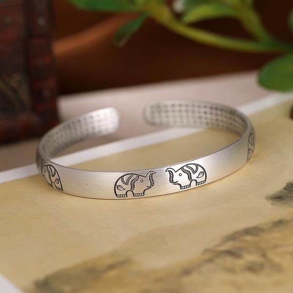 bangle retro heart sutra bracelet female personality elephant opening hand jewelry web celebrity silver bracelets, Black
bangle retro heart sutra bracelet female personality elephant opening hand jewelry web celebrity silver bracelets, Black