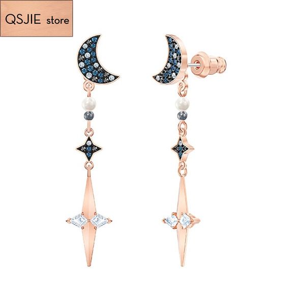 qsjie swa fashion moon's mysterious star earrings glamorous fashion jewelry, Golden;silver
qsjie swa fashion moon's mysterious star earrings glamorous fashion jewelry, Golden;silver
