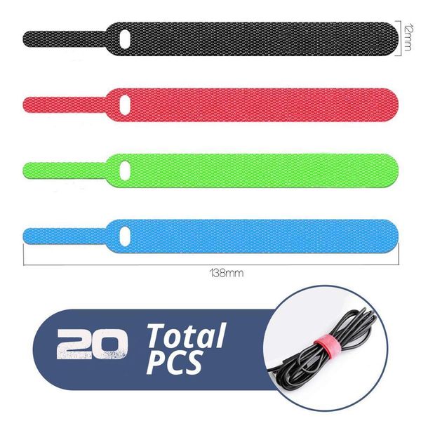 pack of 20 reusable cord organizer keeper holder, fastening cable ties straps for earbud headphones pc wire wrap management b
pack of 20 reusable cord organizer keeper holder, fastening cable ties straps for earbud headphones pc wire wrap management b