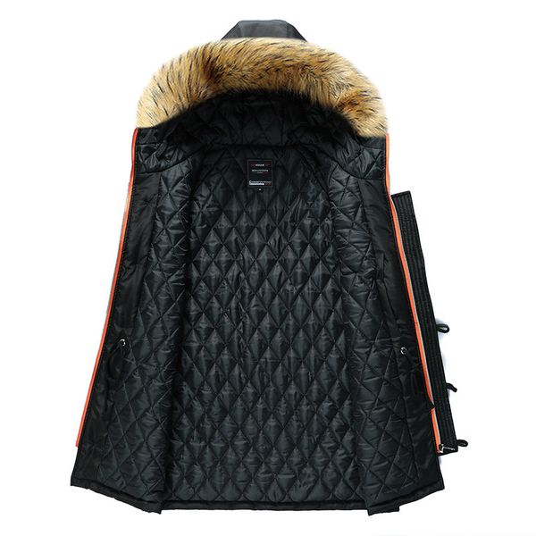 men winter jacket fur collar casual hooded parka down jackets mens warm thick thermal outdoor overcoat zipper multi-pocket 201110, Black
men winter jacket fur collar casual hooded parka down jackets mens warm thick thermal outdoor overcoat zipper multi-pocket 201110, Black