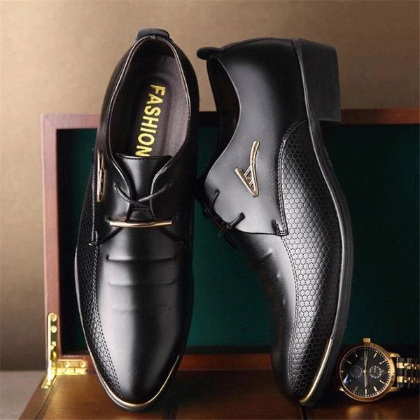 fashion men's large size leather shoes size 48 #zz6m