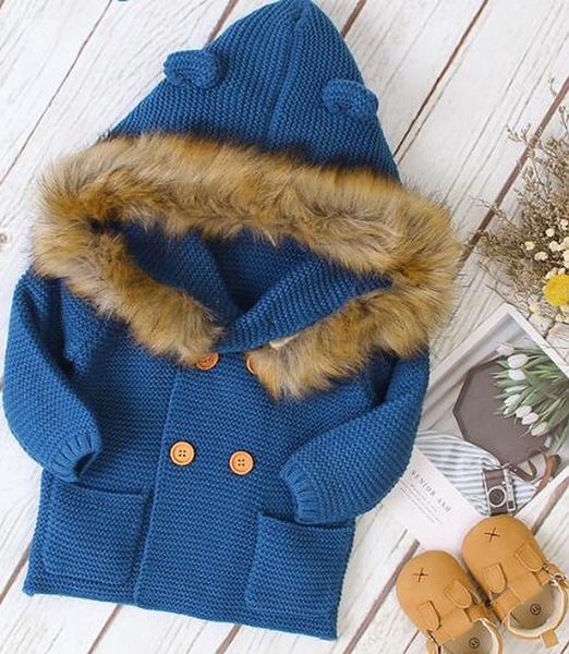 2020 new winter baby boys girls knitted cardigan jackets autumn warm infant baby fur hooded sweaters kids long sleeve coat sqcscc pingtoy, Blue
2020 new winter baby boys girls knitted cardigan jackets autumn warm infant baby fur hooded sweaters kids long sleeve coat sqcscc pingtoy, Blue