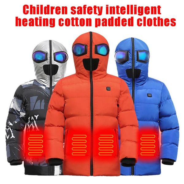 children's 3 area heating jacket winter usb electric camouflage tactical vest hooded heated jacket outdoor camping fishing, Gray;blue
children's 3 area heating jacket winter usb electric camouflage tactical vest hooded heated jacket outdoor camping fishing, Gray;blue