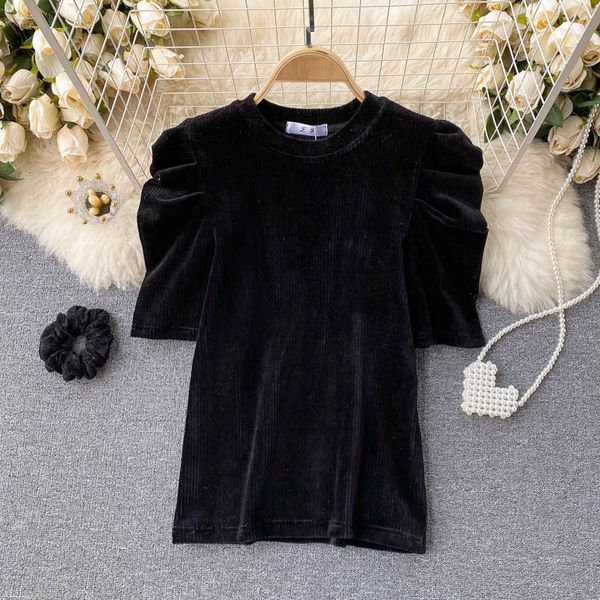 2021 new chic female singiny retro puff solid neck shirts thin autumn fashion design streetwear blouse jy4i, White
2021 new chic female singiny retro puff solid neck shirts thin autumn fashion design streetwear blouse jy4i, White