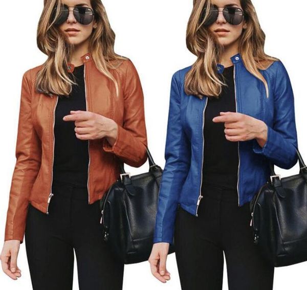 new women jackets autumn long sleeve zipper coat ladies pu leather jacket fashion slim coats female jackets womens coat jacket 12 color, Black;brown
new women jackets autumn long sleeve zipper coat ladies pu leather jacket fashion slim coats female jackets womens coat jacket 12 color, Black;brown