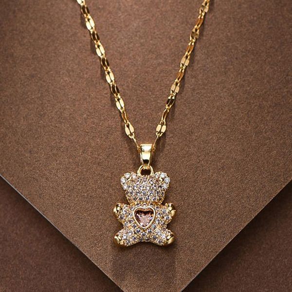necklace designer rabbit fish bear pendant necklaces for women stainless steel jewelry neck chain gold choker birthday present g, Silver
necklace designer rabbit fish bear pendant necklaces for women stainless steel jewelry neck chain gold choker birthday present g, Silver