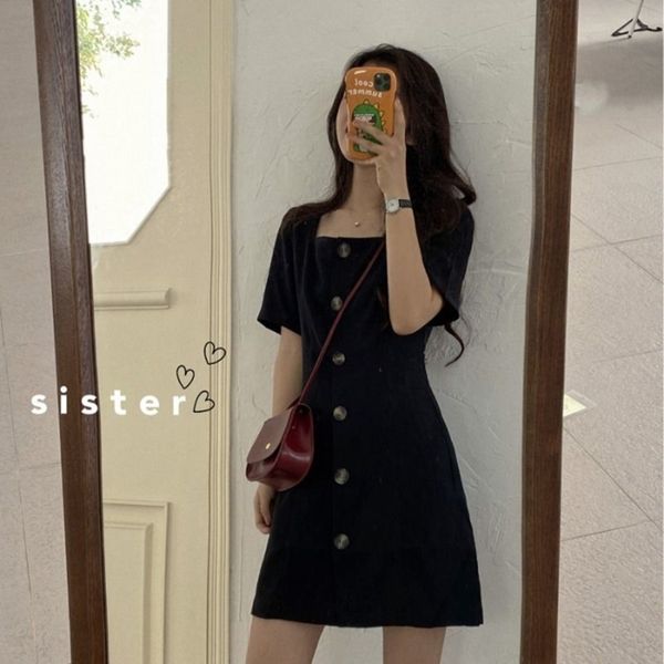 0vimo women's summer 2020 new waist mm square collar small black skirt fat with large thin covering belly ins size women's dresssu, Black;gray
0vimo women's summer 2020 new waist mm square collar small black skirt fat with large thin covering belly ins size women's dresssu, Black;gray