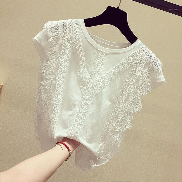2020 summer new fashion women short sleeve o-neck lace hollow out solid blouses shirts casual blusas plus size1, White
2020 summer new fashion women short sleeve o-neck lace hollow out solid blouses shirts casual blusas plus size1, White