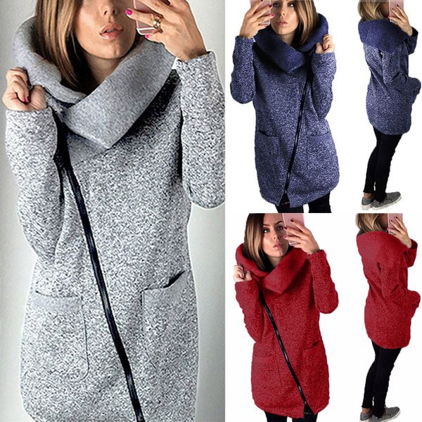jacket coat winter warm for womens casual high collar jacket coat long zipper sweatshirt outwear female chaqueta mujerx1020, Black
jacket coat winter warm for womens casual high collar jacket coat long zipper sweatshirt outwear female chaqueta mujerx1020, Black